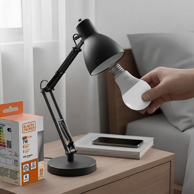 Destaque Black+Decker Iluminação